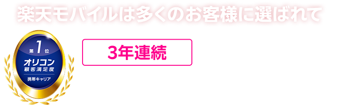 顧客満足度総合ランキング3年連続No.1